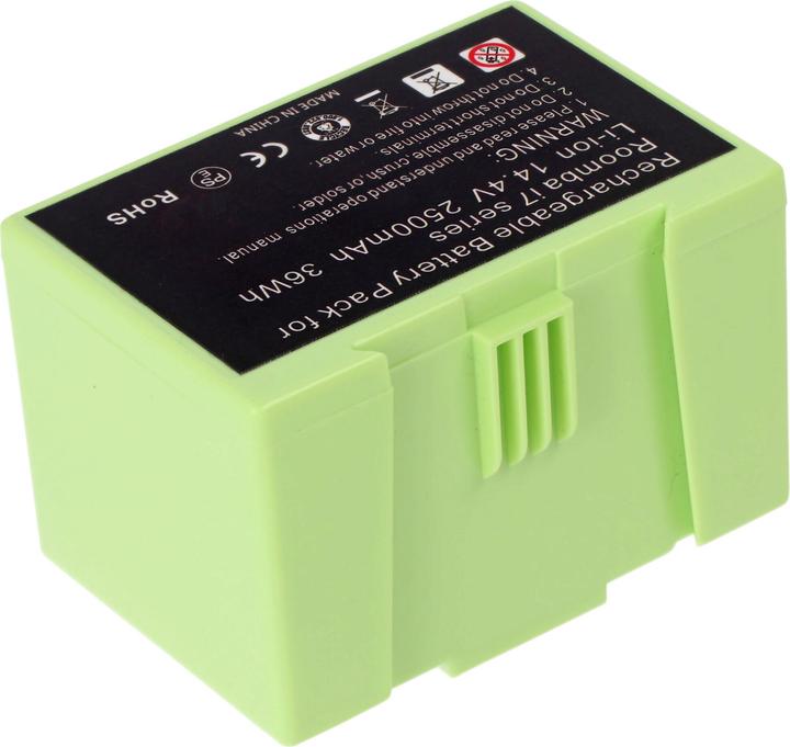 Immagine prodotto AccuCell Akku passend für iRobot Roomba e5, i7 Li-Ion 14,4V 2500mAh 36Wh