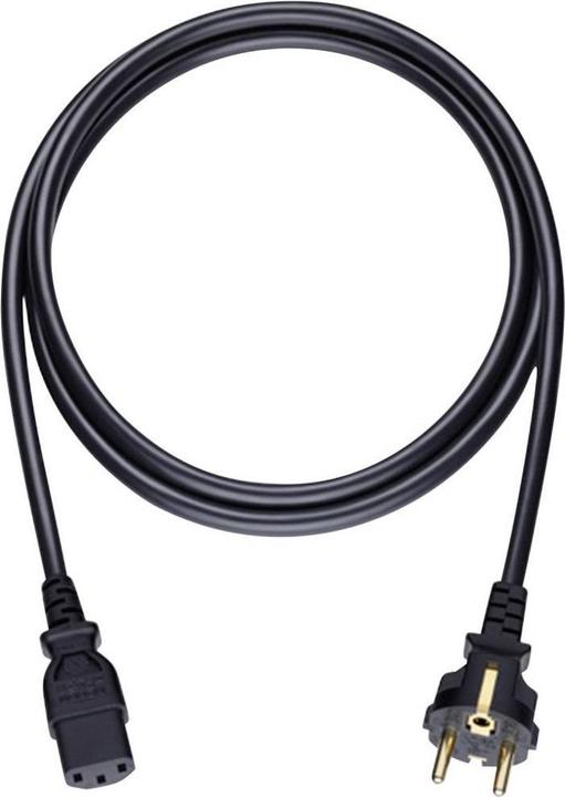 Image du produit Oehlbach Powercord C13/500 - Câble d'alimentation de 5 m Schuko > prise d'appareil froid. noir (5 m)