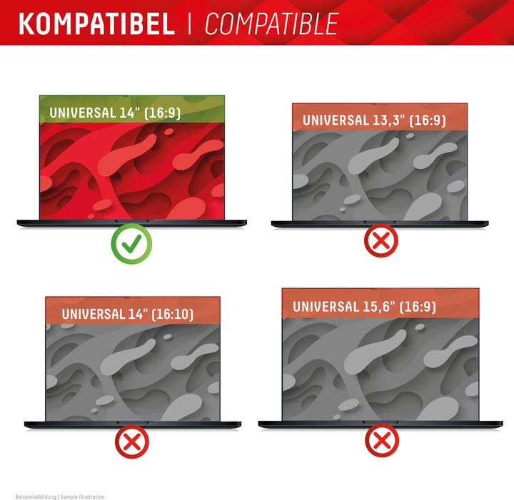 Produktbild Displex Privacy Safe randlos, Laptop Blickschutzfilter (12.44", 16 : 9)
