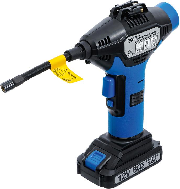 Actual product image BGS Cordless Air Compressor (0.00 bar, 0 l)