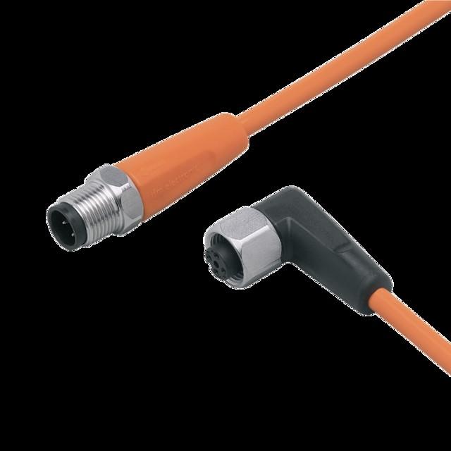 Produktbild IFM Verbindungskabel M12 4-polig DC PNP silikonfrei Kontakte - Kabel - 2 m