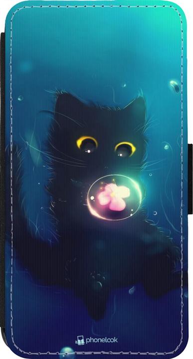 Actual product image PhoneLook Cover Wallet black Cute Cat Bubble (Apple iPhone 13 Pro)