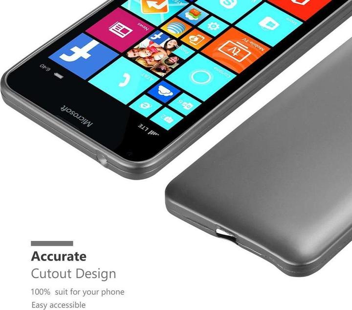 Image du produit Cadorabo Couverture métallique mate TPU (Microsoft Lumia 640 XL)