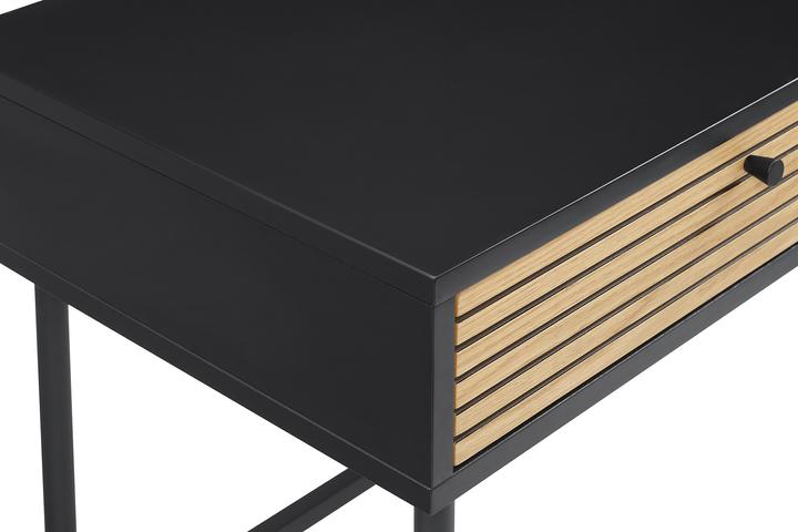 Image du produit SalesFever Bureau plaqué bois véritablex75 noir (120 x 50 x 75 cm)