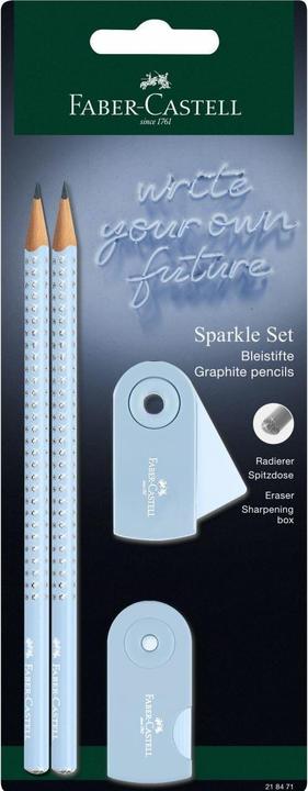 Faber-Castell Set Sparkle mat/temp sky blue 2+1bl (B, 2 x)