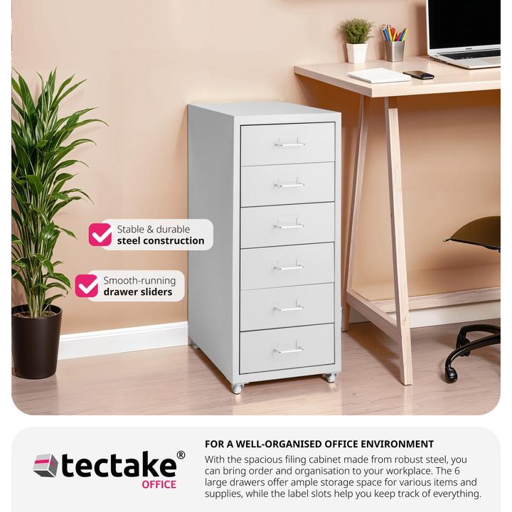 Actual product image tectake Roll container (41 x 28 x 69 cm)