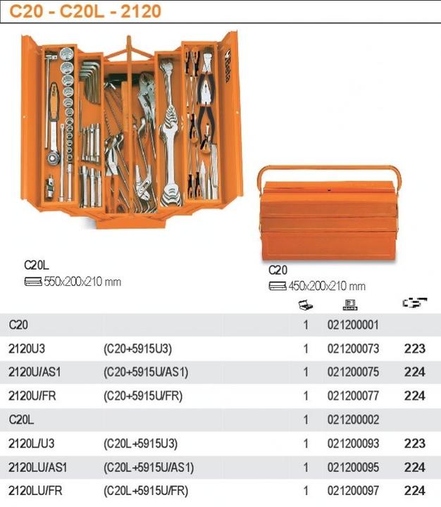 Actual product image Beta Tools Toolbox