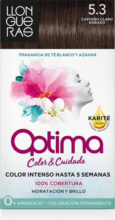 Llongueras OPTIMA hair colour #5.3-golden brown (5.3)