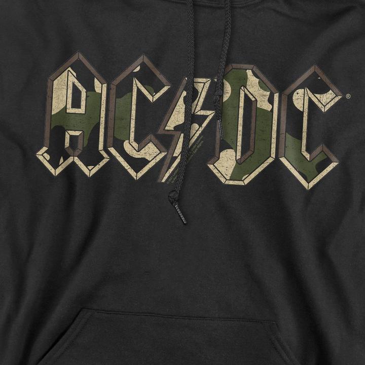 Immagine prodotto AC/DC Felpa con Cappuccio Logo Mimetico Uomo (XXL)