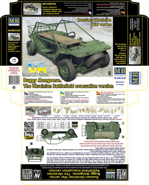 Image du produit Master Box Buggy Mongoose (la mongole). La version d'évacuation du champ de bataille ukrainien