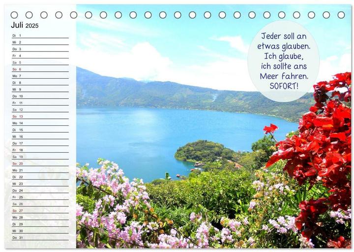 Immagine prodotto Endlich Urlaub und nichts wie weg! Lustiger Sprchekalender fr Urlaubsreife (Tischkalender 2025 (A5, Tedesco)