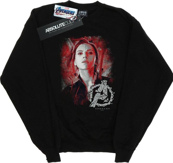Mädchen Avengers Endgame Black Widow gebürstetes Sweatshirt