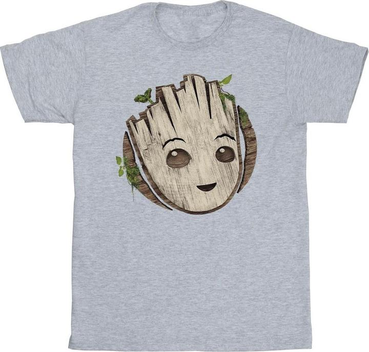 I Am Groot Wooden Head TShirt Mädchen