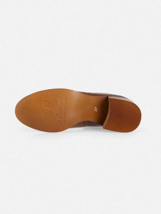 Actual product image Felmini MIRA D948: Simple but elegant boots with a low heel made from cognac-coloured leather, with a (42)