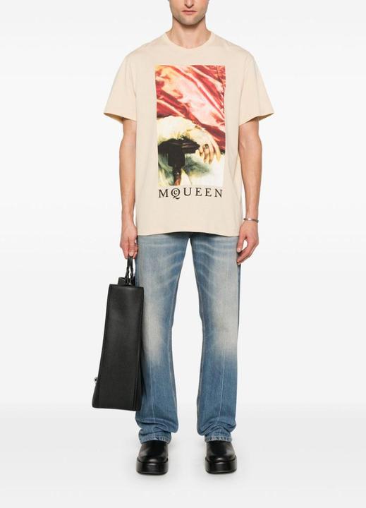 Actual product image Alexander McQueen T-shirts And Polos Beige (M)