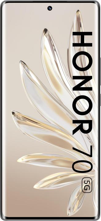 Productafbeelding Honor 70 (128 GB, Middernachtelijk zwart, 6.67", Dubbele SIM, 54 Mpx, 5G)