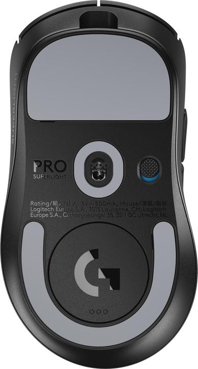 Image du produit Logitech PRO X SUPERLIGHT 2 DEX-BK-EER2-933 (Sans fil, Filaire)