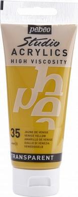 Image du produit Pebeo Acrylique fine Studio Acrylics (Jaune de Venise, 100 ml)
