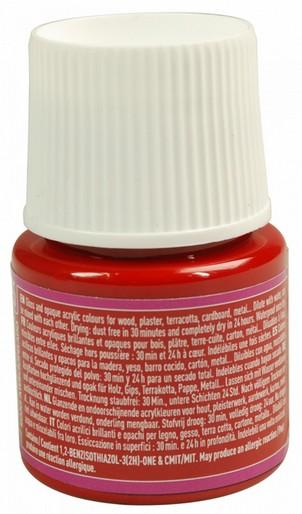 Image du produit Pebeo Deco Couleur acrylique brillante (Rouge velours, 45 ml)