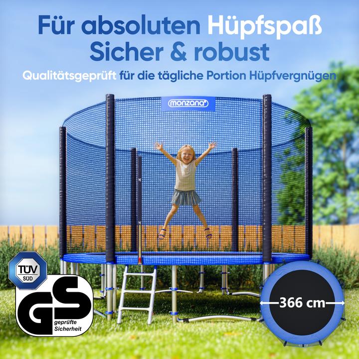 Produktbild Monzana Trampolin 366cm (366 cm)