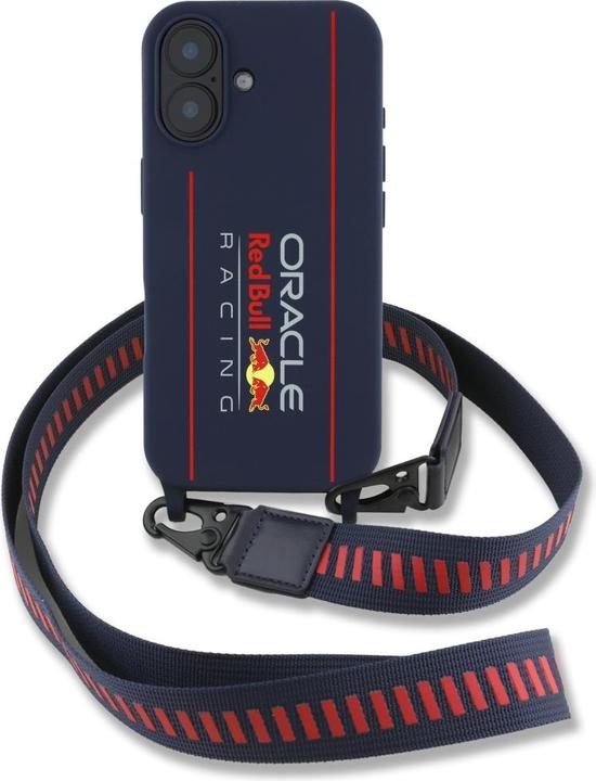 Produktbild Red Bull RBHMP16S24SISOLRV iPhone 16 6.1" hardcase Silicone Strap and Vertical Logo MagSafe navy (Apple iPhone 16)