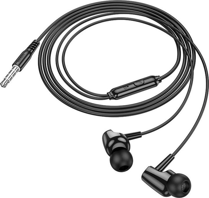 Produktbild Hoco Wired headphones earphones universal with microphone M112 black