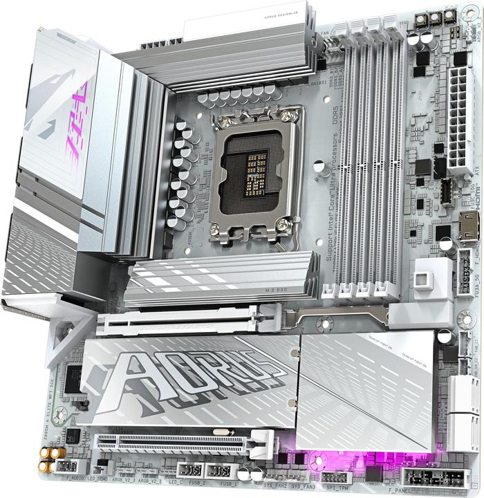 Productafbeelding Gigabyte Z890M AORUS Elite WIFI7 ICE (LGA 1851, Intel Z890, ATX)