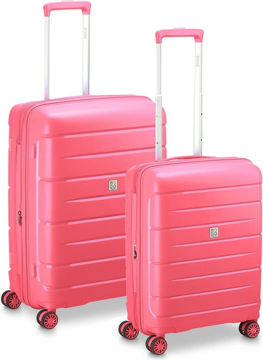Modo by Roncato Starlight 3.0 4 Rollen Kofferset 2-teilig mit Dehnfalte (112 l, L (90 - 115l))