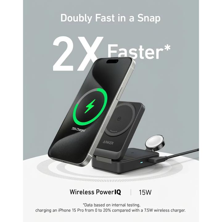 Actual product image Anker MagGo 1 czarna (15 W)