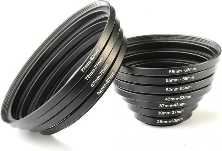 Actual product image K&F Concept 11-in-1 Step Up Ring Set