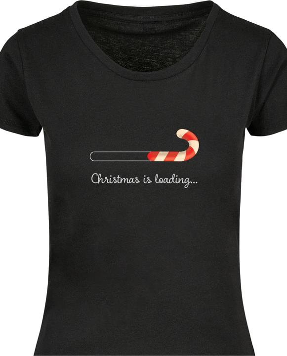 Produktbild Merchcode Ladies Christmas Loading Basic Tee - 118261 (L)