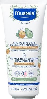 Immagine prodotto Mustela Bébé Shampoo Crema Districante e Nutriente (200 ml, Shampoo liquido)