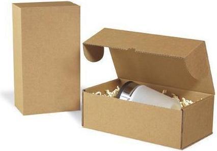 Actual product image Transpak Hinged box 1-wall dimensions 235x175x55mm C5 quality 1.4B brown brown (50 x)