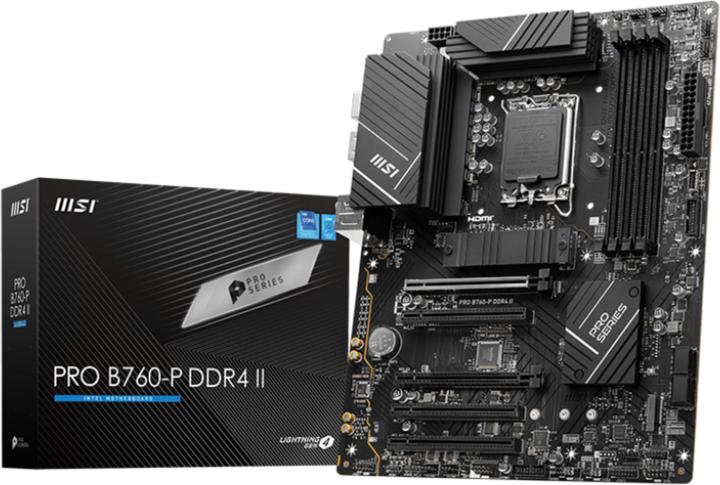 Produktbild MSI PRO B760-P DDR4 II (LGA 1700, Intel B760, ATX)
