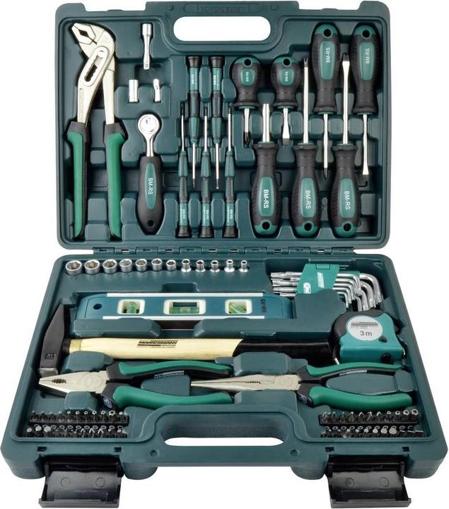 Mannesmann Ensemble d'outils de bricolage dans une affaire (86 pièces)