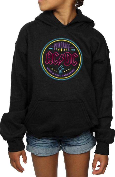 Produktbild AC/DC Circle Neon Kapuzenpullover Mädchen (140, 146)