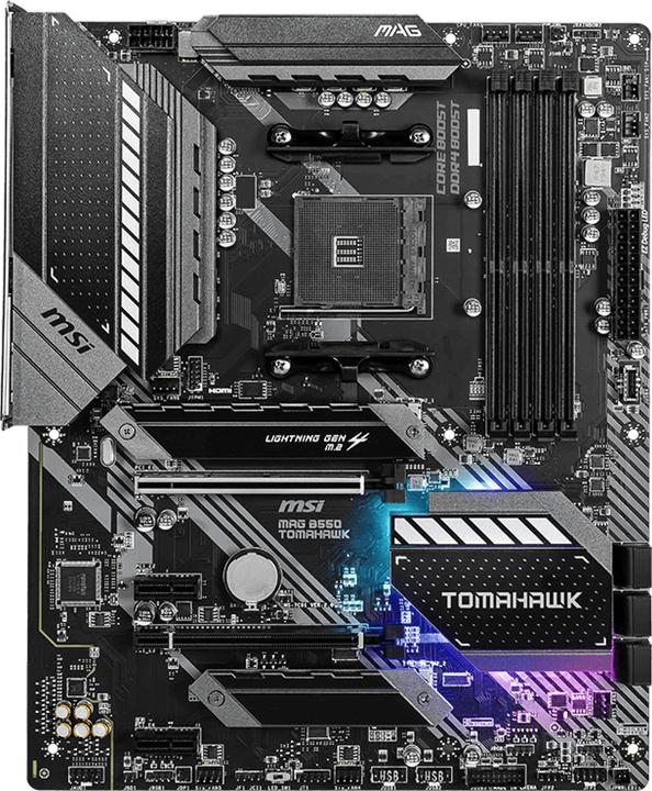 Produktbild MSI MAG B550 TOMAHAWK (AM4, AMD B550, ATX)