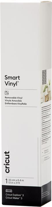 Cricut Vinylfolie Smart ablösbar 33 x 640 cm, 1 Stück, Weiss