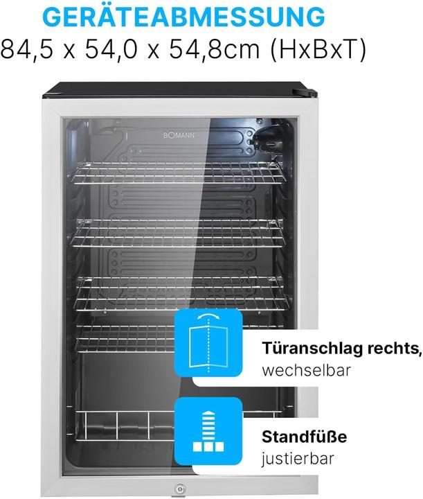 Produktbild Bomann BOMA Glastürkühlschrank (115 l)