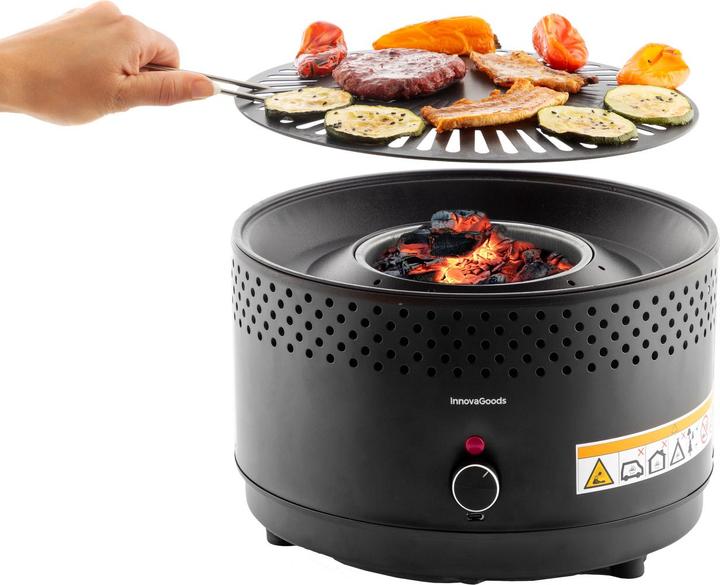 Immagine prodotto InnovaGoods Barbecue a carbone senza fumo portatile CleanQ