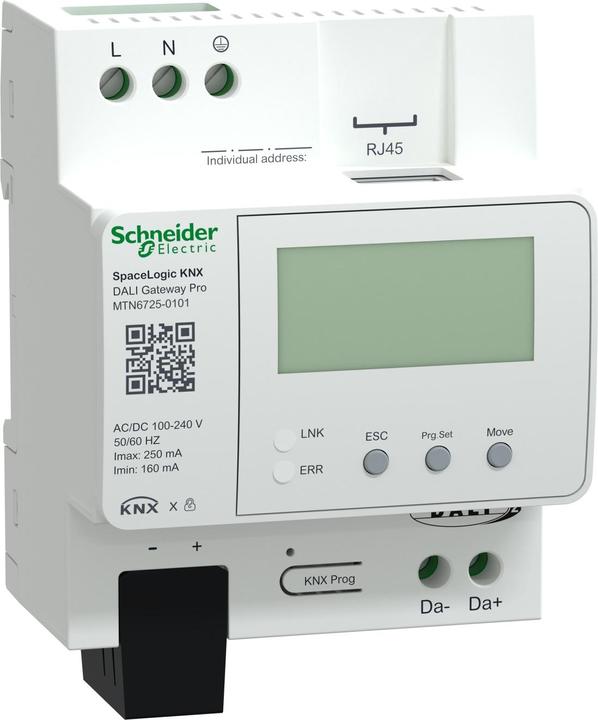 Immagine prodotto Schneider Electric SpaceLogic KNX MTN6725-0101 Gateway DALI Pro 1ch DALI 2.0