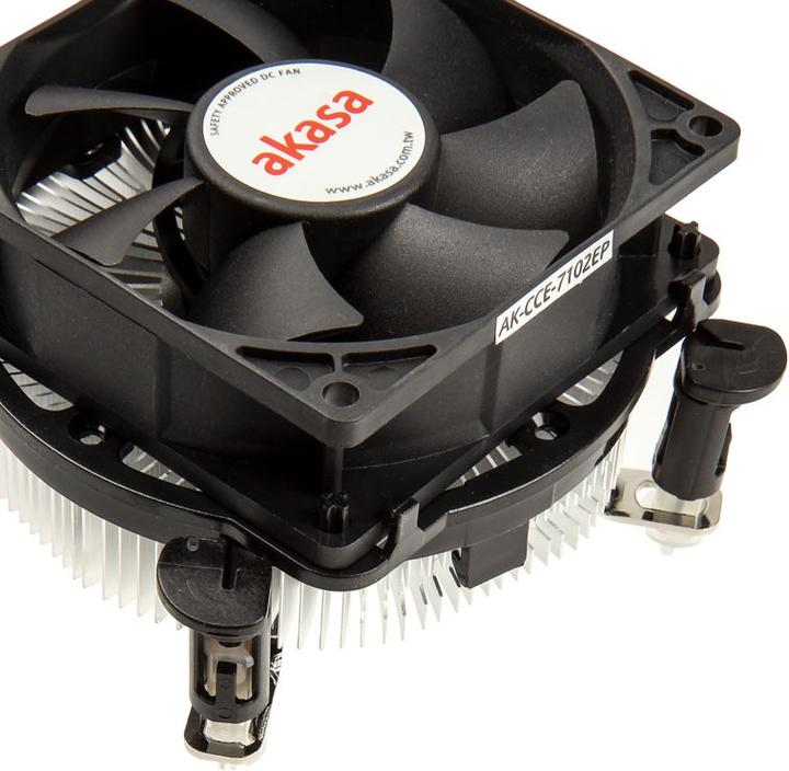 Actual product image Akasa Dual Socket Low Noise PWM CPU Cooler for 775/115X (53 mm)