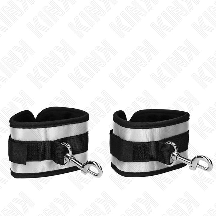 Actual product image Pipedream Kink - Neoprene Wrist Cuffs Grey 23 X 5 cm