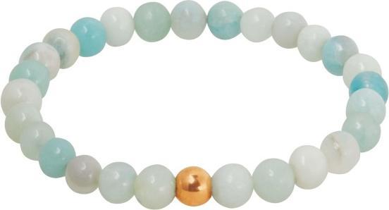 HCA Echtsteinarmband Stones of nature - Amazonit (17.50 cm, Hämatit)