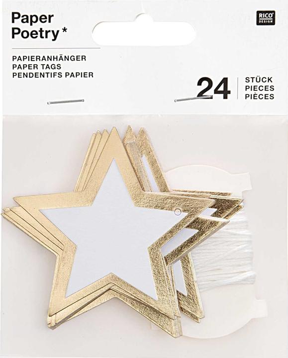 Produktbild Paper Poetry Geschenkanhänger Set (Geschenkband, 24 x)