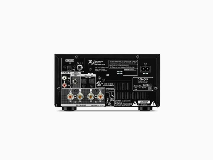 Image du produit Denon RCDM41BKE2 (Bluetooth, Lecteur de CD, 1x 60 W)