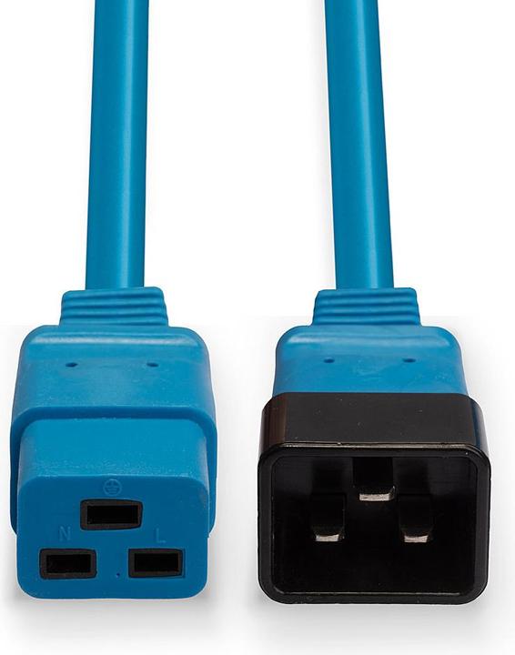 Produktbild Lindy 2m IEC C19 auf IEC C20 Verlaengerung blau (2 m)