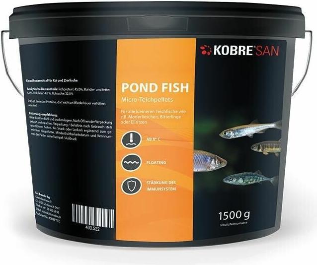 Image du produit Kobre San Micro-pellets pour poissons d'étang (Poissons d'ornement, 1500 ml)