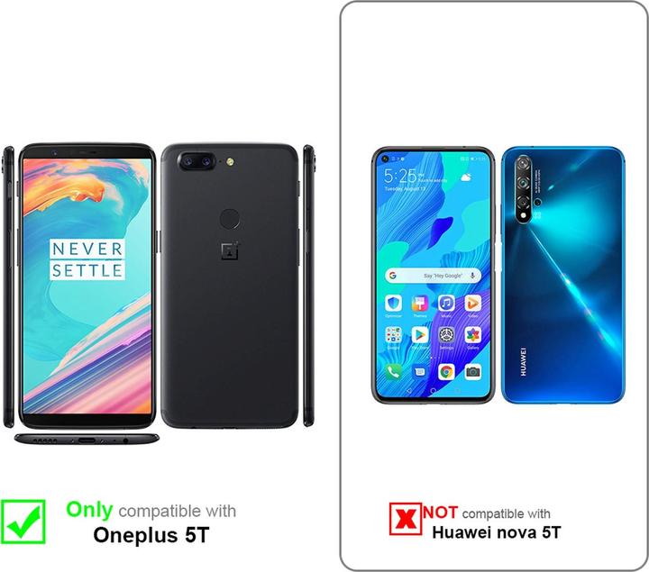 Actual product image Cadorabo TPU Matt Metallic Cover (OnePlus 5T)