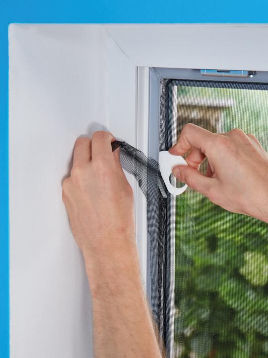 Actual product image tesa Insect screen COMFORT for windows, with Velcro tape, self-adhesive, without drilling (170 x 180 cm)